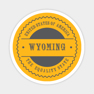 Wyoming state Magnet